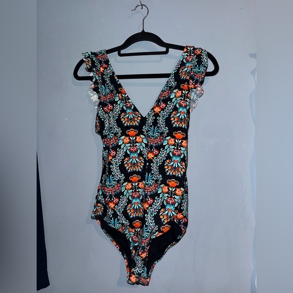Jessica Simpson Black Floral Bodysuit - Picture 3 of 4